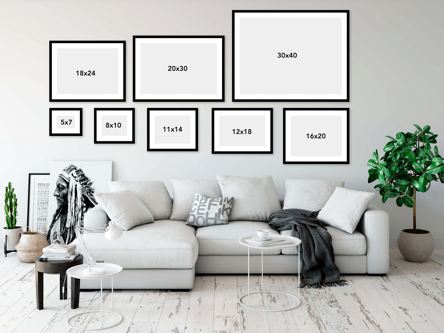 Printable Wall Art Size Guides » In-Person Sales Software, Coaching and ...